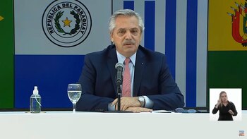 Alberto fernandez en la cumbre