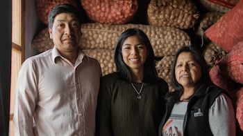 Macarena Martínez, junto a sus