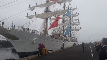 El arribo del buque escuela