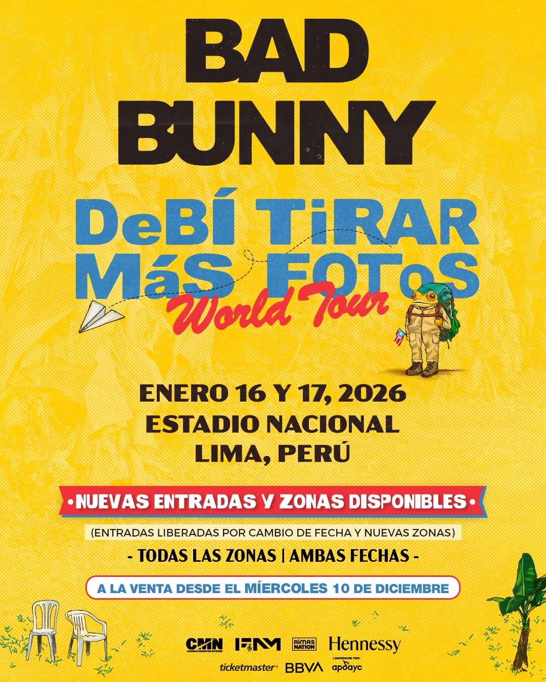 Bad Bunny - Estadio Nacional - conciertos en Lima - Perú - 2025