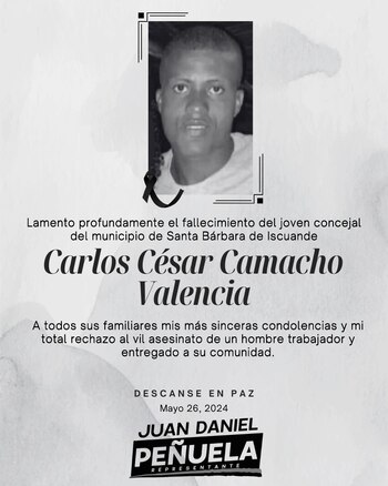 El representante Juan David Peñuela