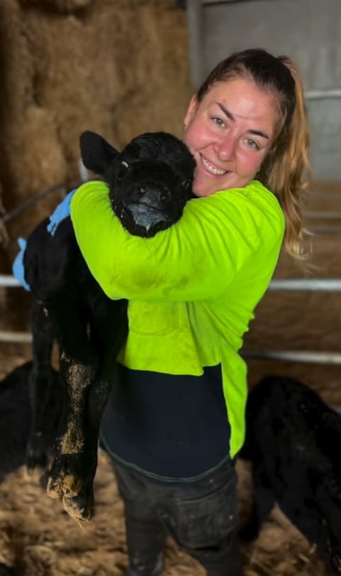 El trabajo rural en Australia incluye el ordeñe de unas 700 vacas en un tambo con plataforma giratoria de 60 puestos (@juliaenviaje)