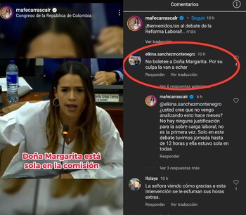Ante el discurso de María