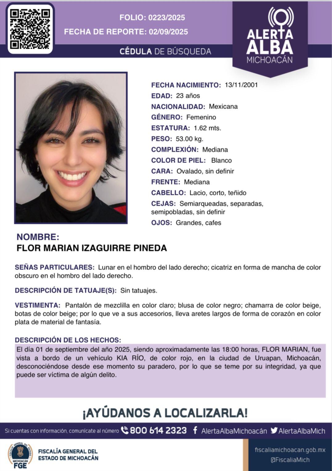 Foto: Alerta Alba Michoacán