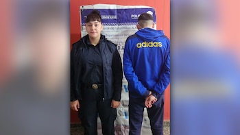 El acusado tras ser detenido