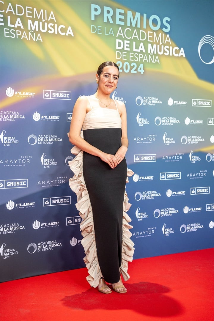 Valeria Castro durante el photocall previo a la entrega de los Premios de la Academia de la Música. (Gabriel Luengas / Europa Press)