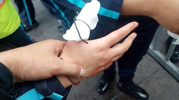 Un incidente en la estación Country Sur ejemplificó el alto nivel de riesgo que enfrentan los guardas de Transmilenio - crédito Concejal Juan David Quintero