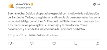 (X/ @MetroCDMX)