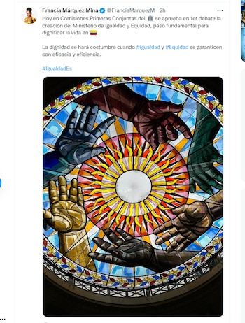 La vicepresidenta Francia Márquez fue