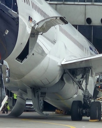 Boeing 787 de Lufthansa en el aeropuerto de Fráncfort
