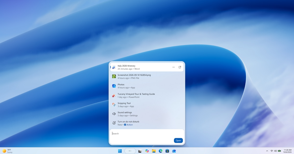 Microsoft anuncia mejora de la función de búsqueda en Windows 11: más rápida y menos consumo de RAM