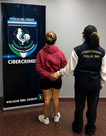 Las autoridades del Departamento Cibercrimen de la Policía de Chaco desplegó un operativo para localizar a la sospechosa (Departamento Cibercrimen Chaco)
