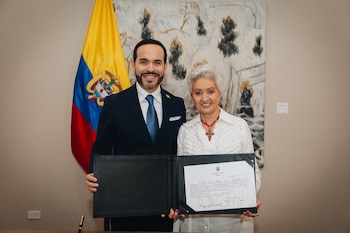 Ilva Myriam Hoyos es la nueva ministra de Educación del Gobierno de Abelardo de la Espriella - crédito Isaac Bechara/Presidencia
