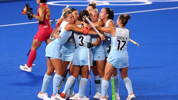 Las Leonas festejan uno de