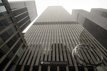 The News Corporation building is pictured in the Manhattan borough of New York City, New York, U.S., May 5, 2021. REUTERS/Carlo Allegri