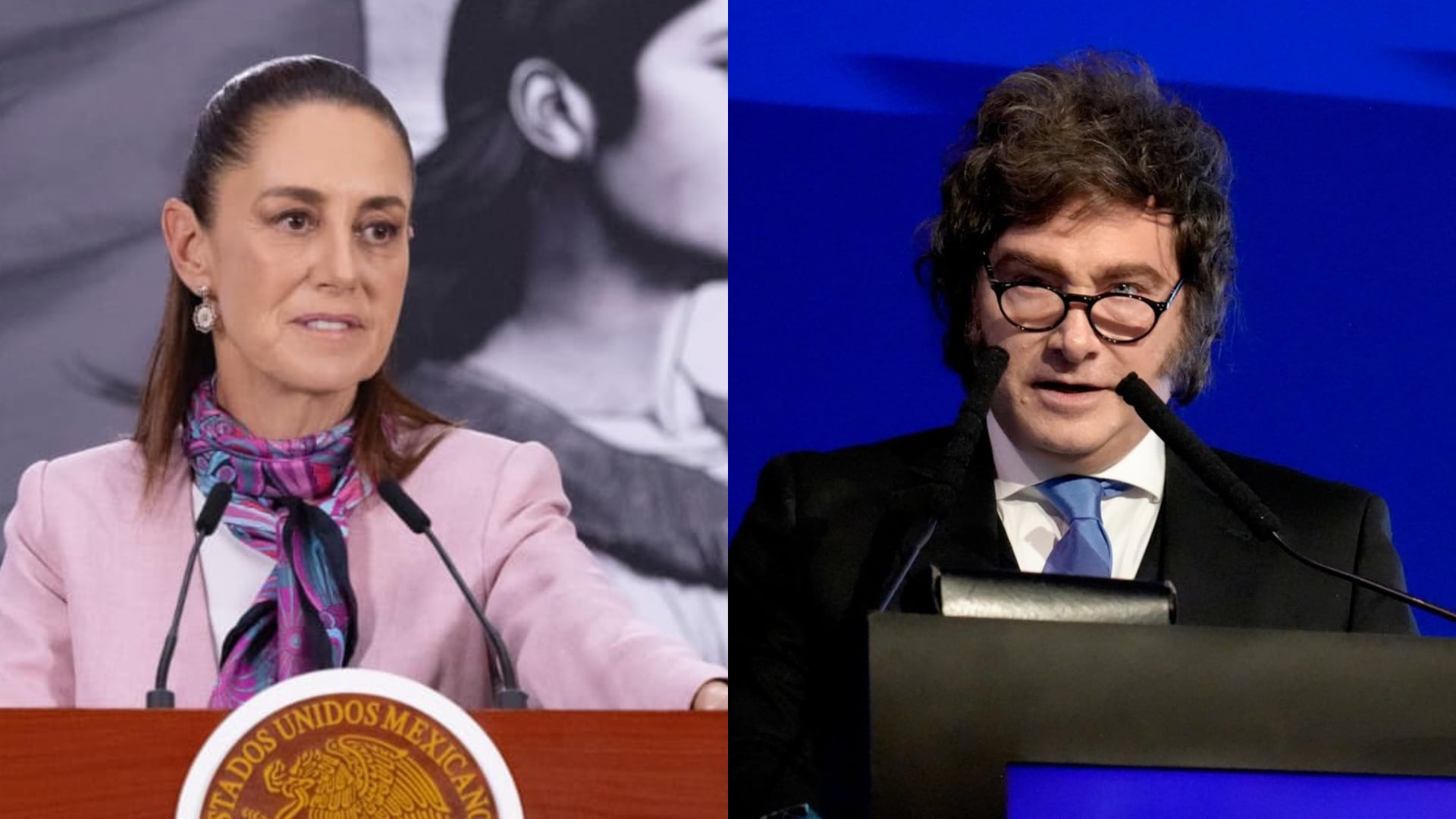 “No hay ninguna campaña”: Sheinbaum responde a Milei tras acusación de financiar ataques en su contra