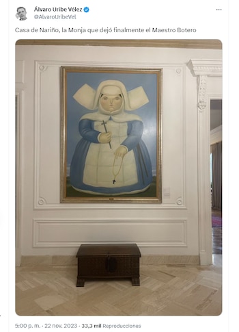 El expresidente Uribe, con esta