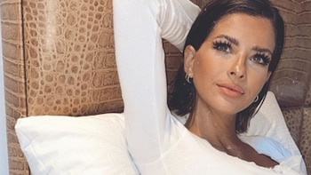 La actriz volvió al país