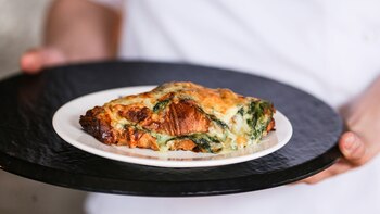 El croissant de espinaca y