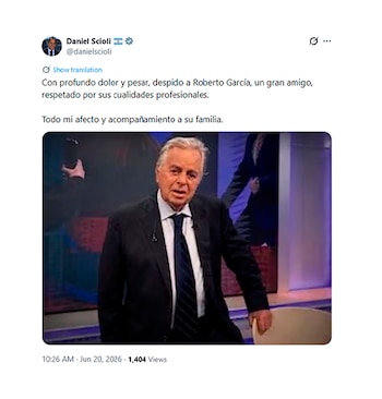 Dor pela morte de Roberto García