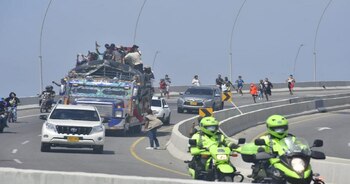 Arribo de la Minga indígena