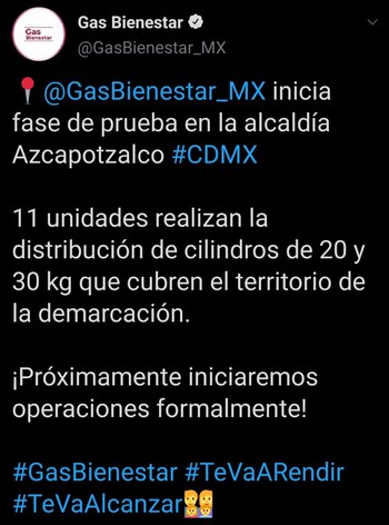 El anuncio fue dado a