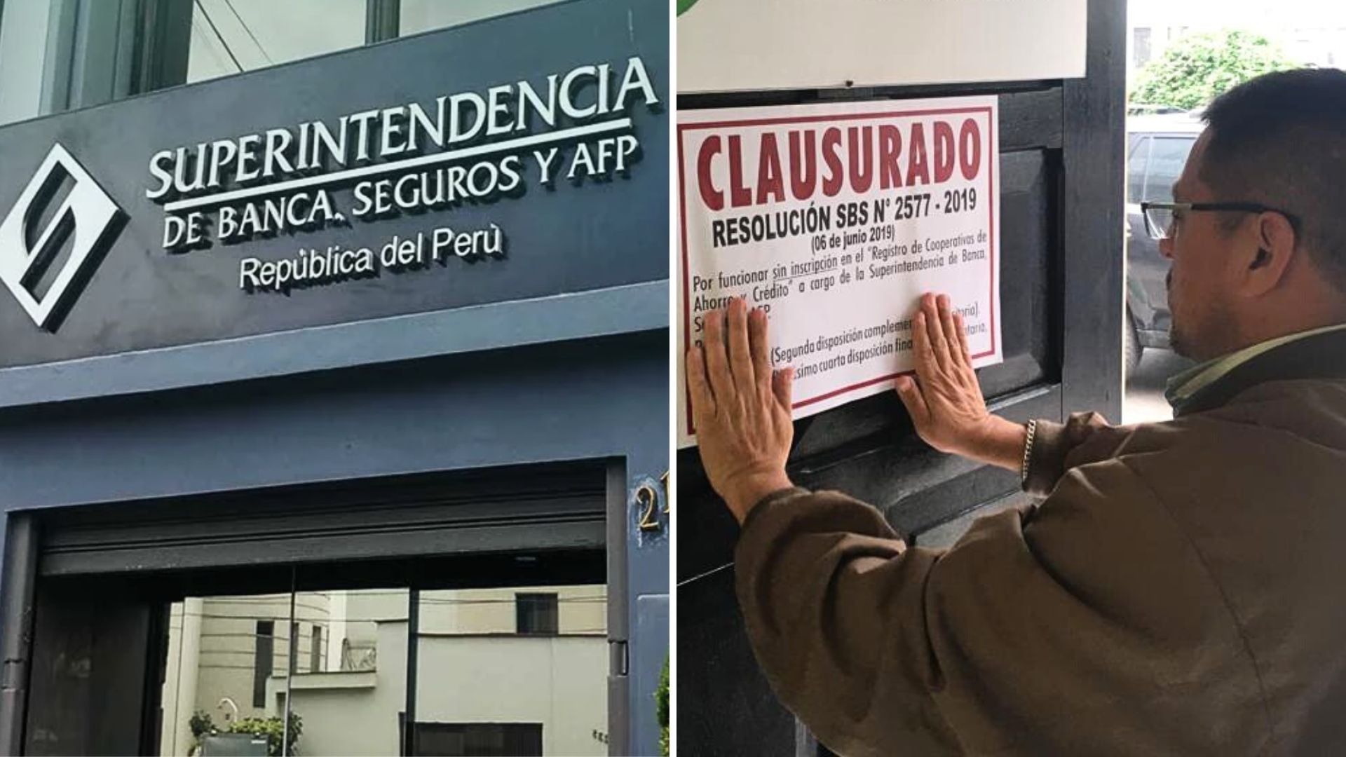 Como se recuerda, la SBS cierra las coopac que no puedan salir de una situación de pérdida de capital social. - Crédito Composición Infobae/Edwin Montesinos/Andina/Más finanzas