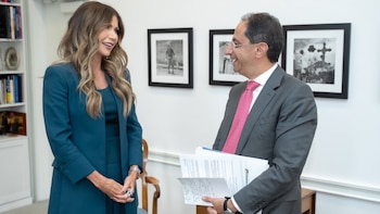 El vicepresidente José Manuel Restrepo se reunió con Kristi Noem, delegada del Escudo de las Américas, previo a su intervención en la ONU: así fue el encuentro