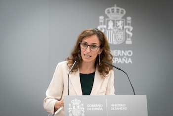 La ministra de Sanidad, Mónica