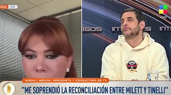 Magaly Medina aparece en TV argentina. Intrusos/ América TV