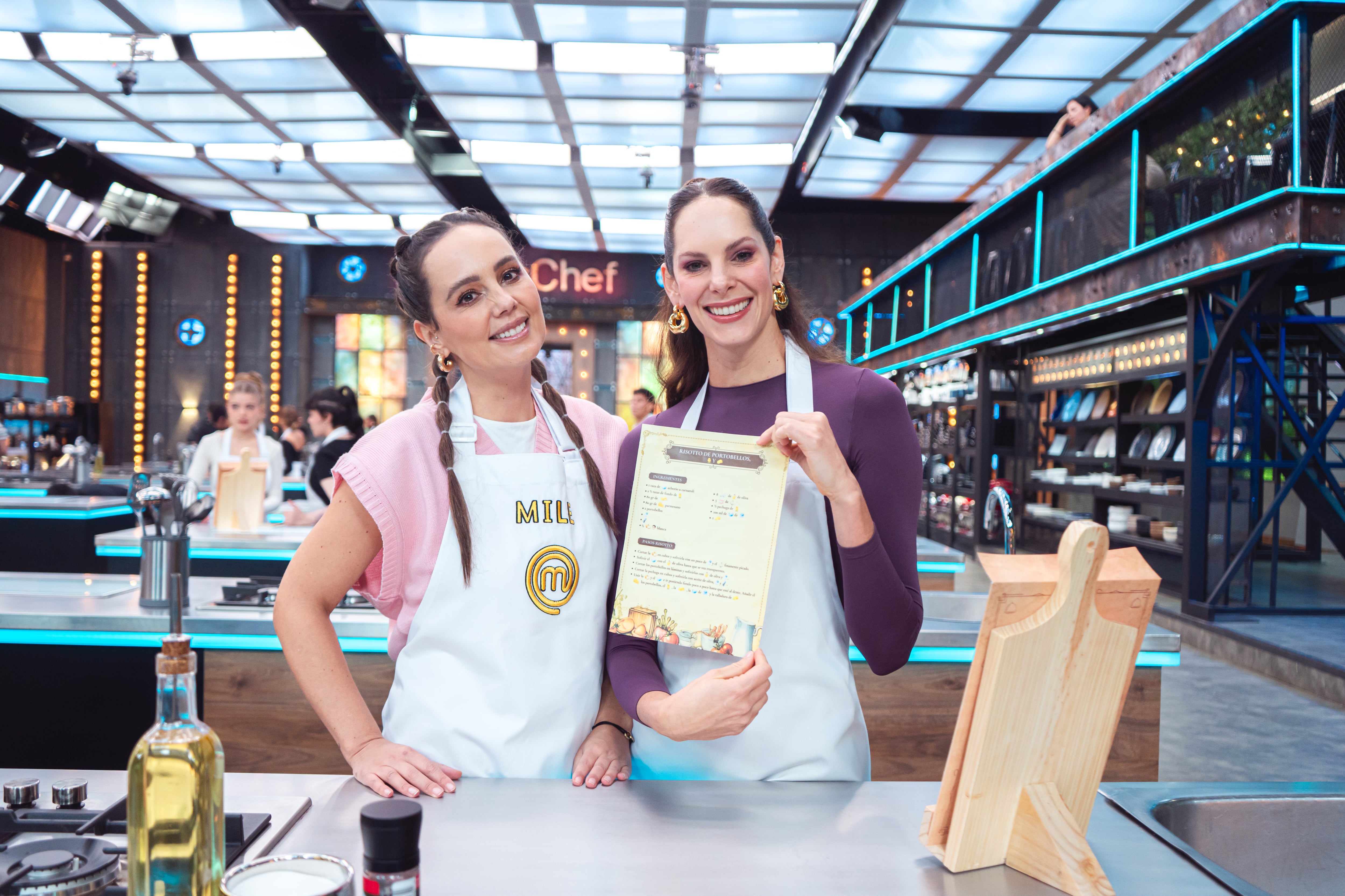 Milena López y Julieta Piñeres fallaron con el punto de cocción del risotto, una de las causas más frecuentes de eliminación en el programa - crédito Cortesía Canal RCN