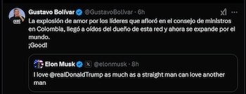 Gustavo Bolívar sostuvo que se