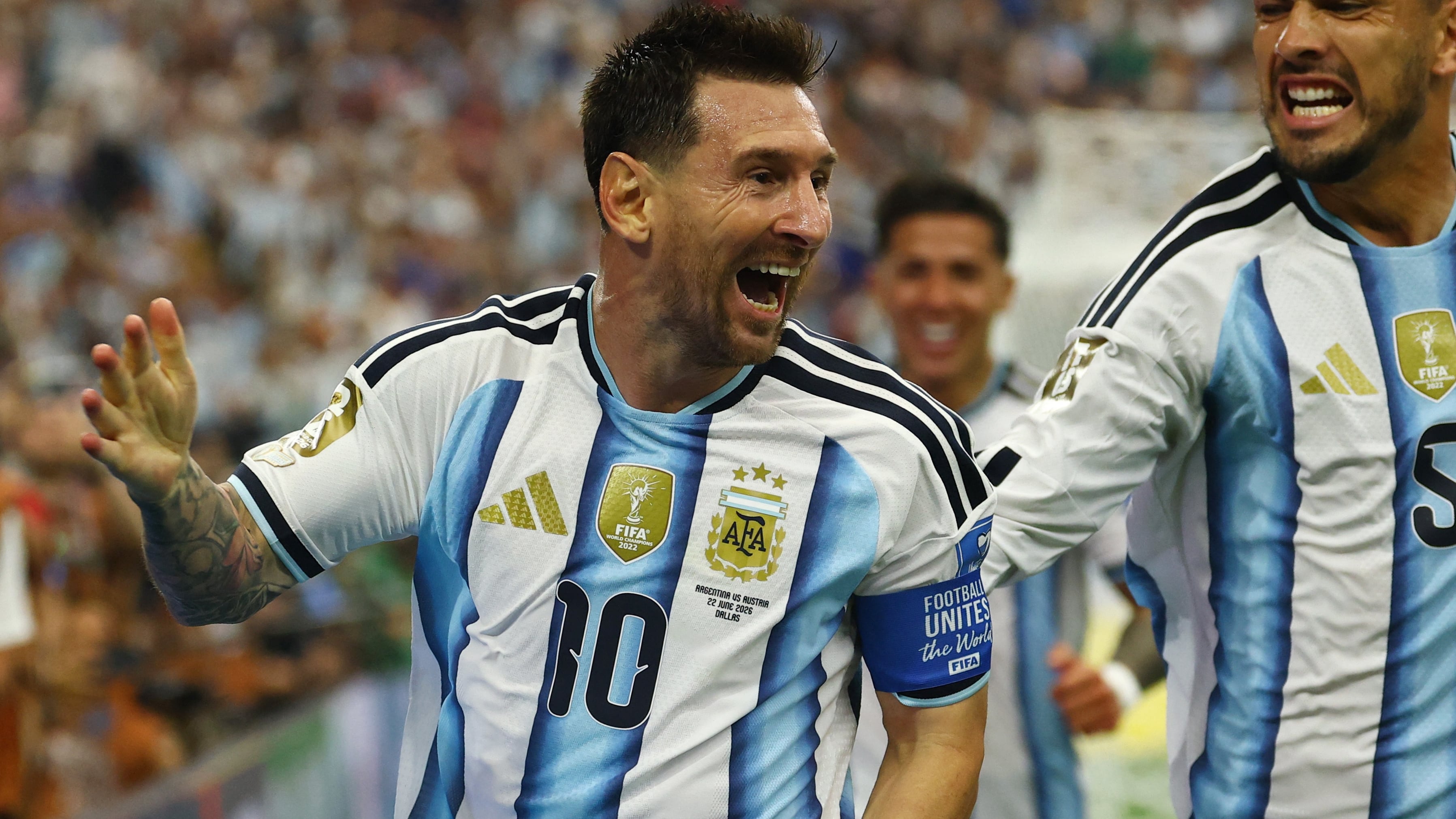 Lionel Messi anunció su retiro de la selección argentina el 31 de agosto de 2026 en Instagram, después de la final del Mundial 2026 y tras la muerte de su padre, Jorge Messi. REUTERS/Kai Pfaffenbach