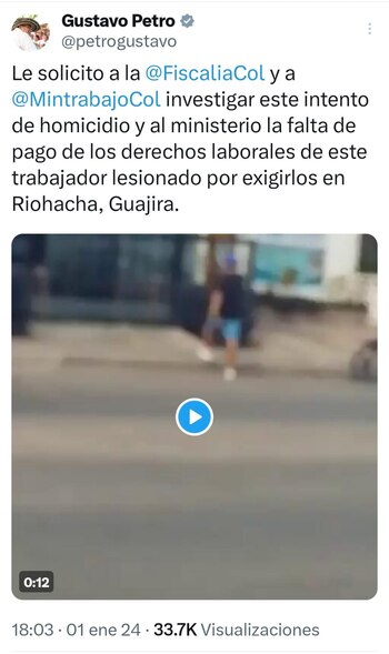 El mandatario pidió a la