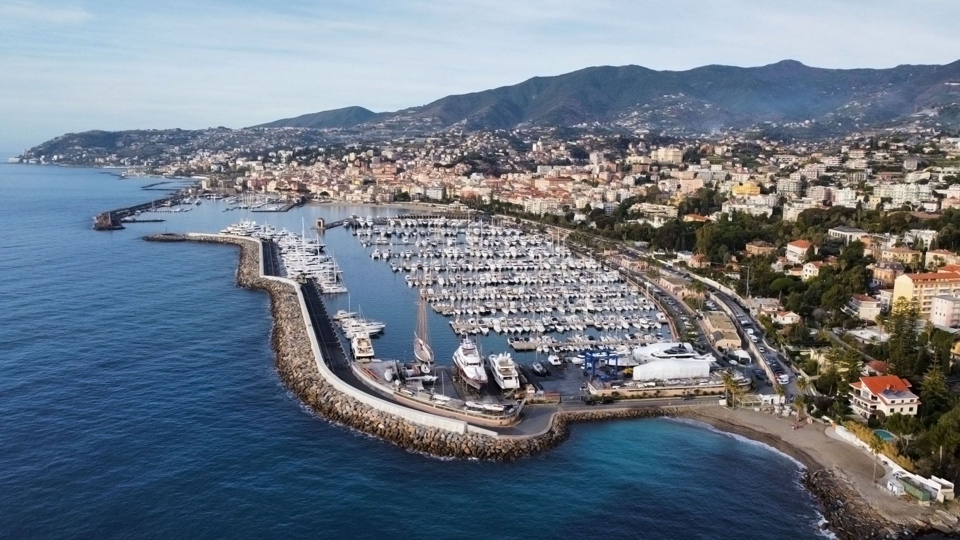 El puerto deportivo de la ciudad ligure