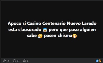 Reportan clausura de casino ligado al Cártel del Noreste sancionado por EEUU