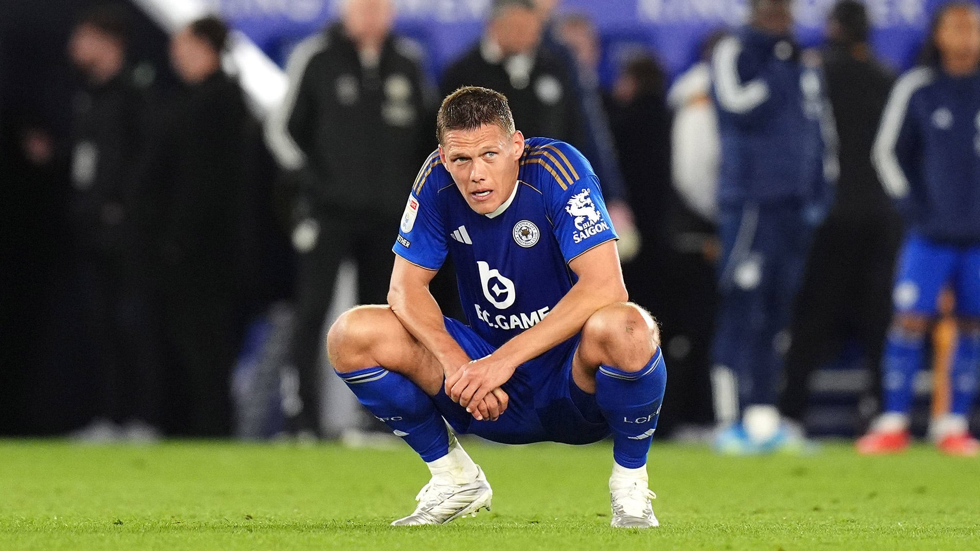 Jannik Vestergaard es una de las principales figuras del equipo, junto a Patson Daka y Bobby De Cordova-Reid (Crédito: Jacob King/PA via AP)