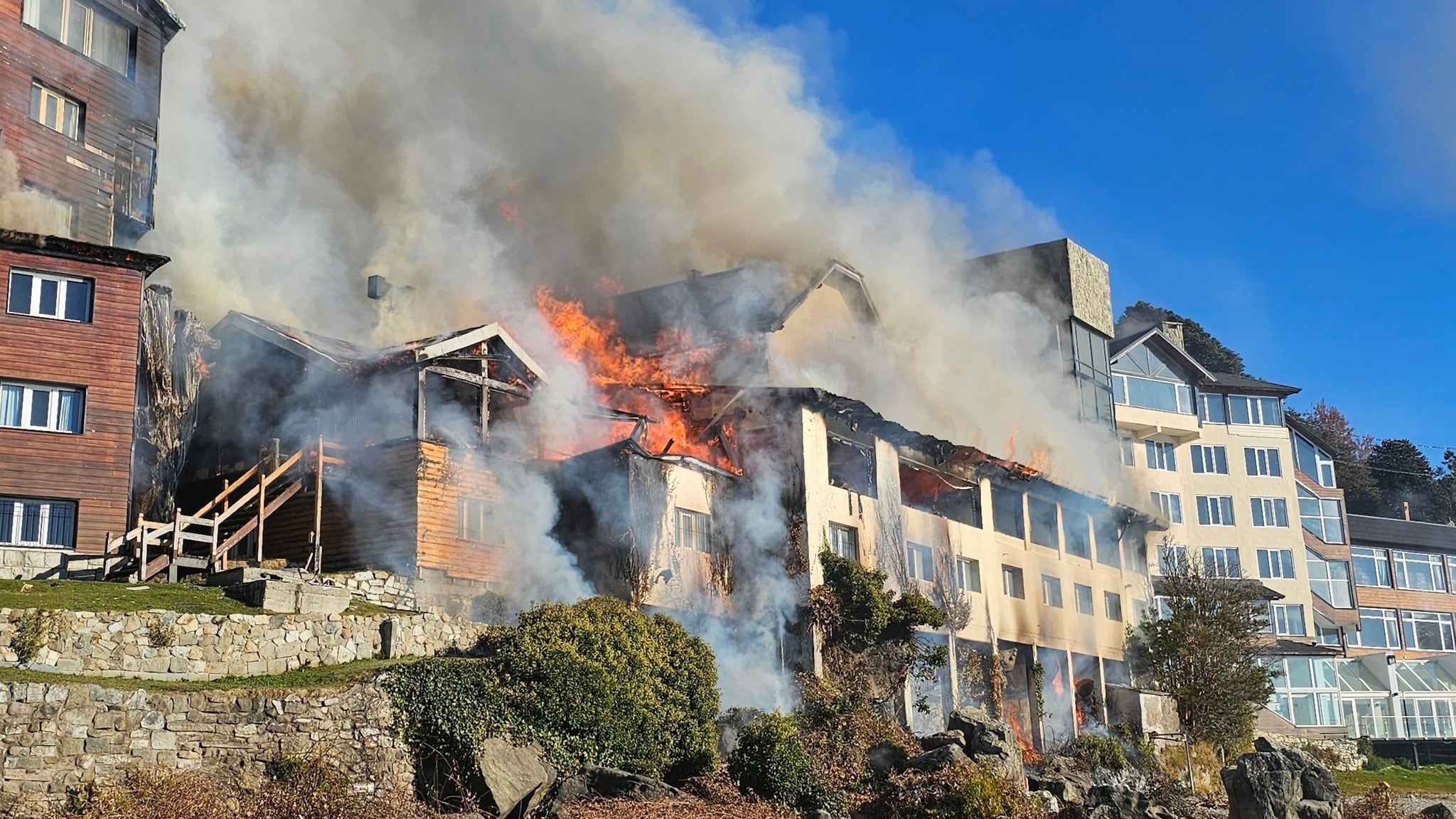 Una de las postales del Hotel Huemul de este fin de semana
