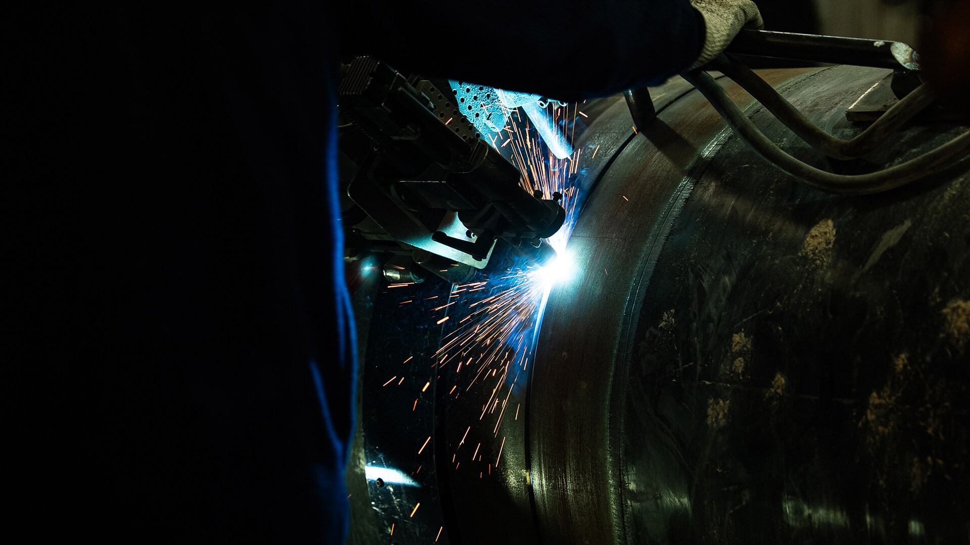 Los equipos de soldadura estuvieron a cargo de especialistas turcos