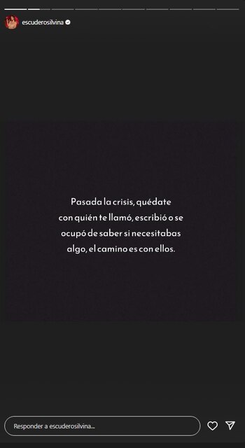 Uno de los mensajes de