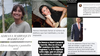 Las redes sociales se inundan de personas buscando a sus familiares desaparecidos en el accidente de trenes de Toledo: “Iba en el AVE, vagón 7”