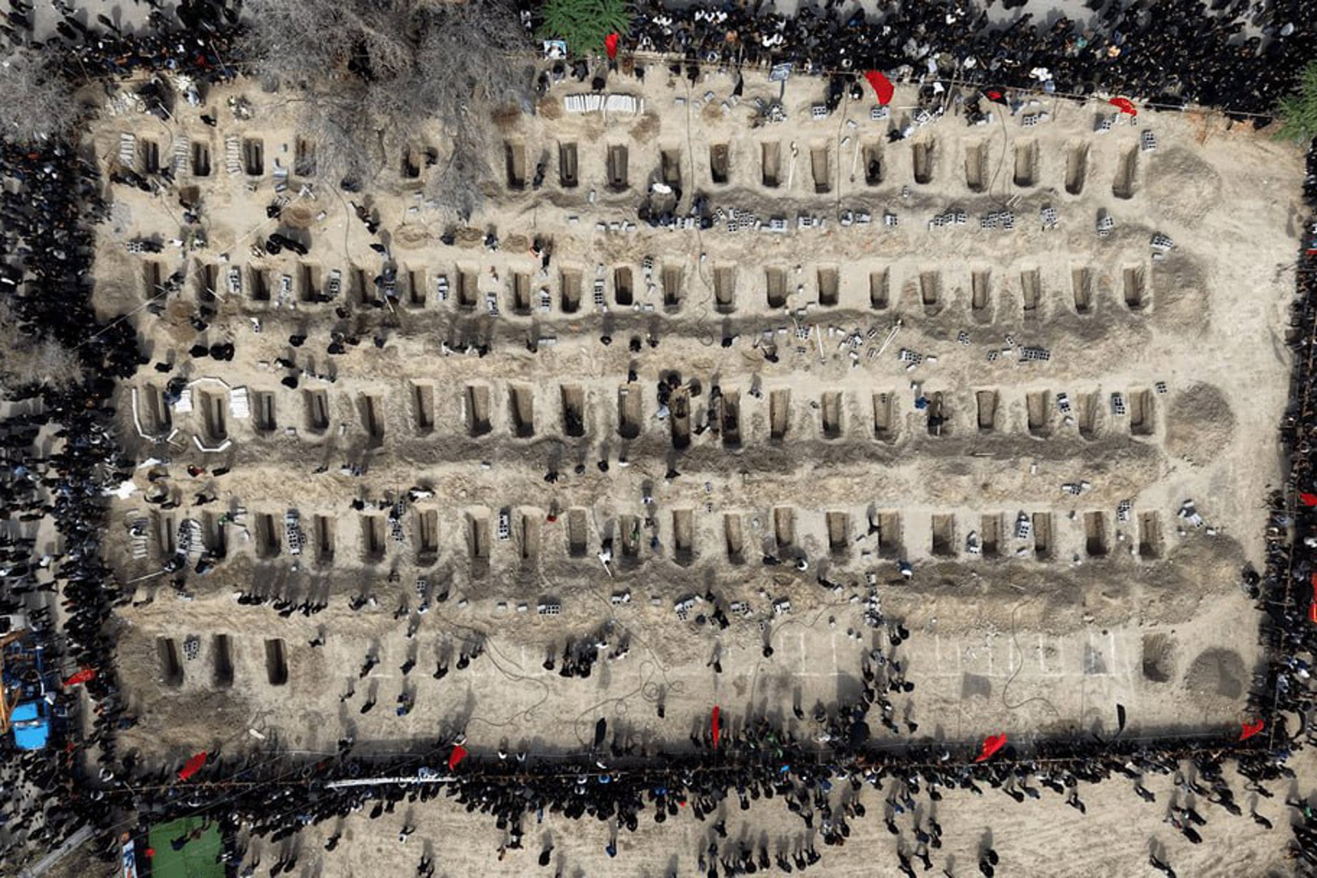 Iran holds a funeral ceremony for students and staff members of the Shajareh Tayyebeh girls