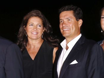 La princesa Alexia de Grecia junto a su marido, el arquitecto español Carlos Morales. (José Ruiz / Europa Press)