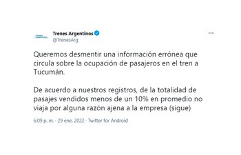 Explicación de Trenes Argentinos