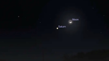 La conjunción entre la Luna