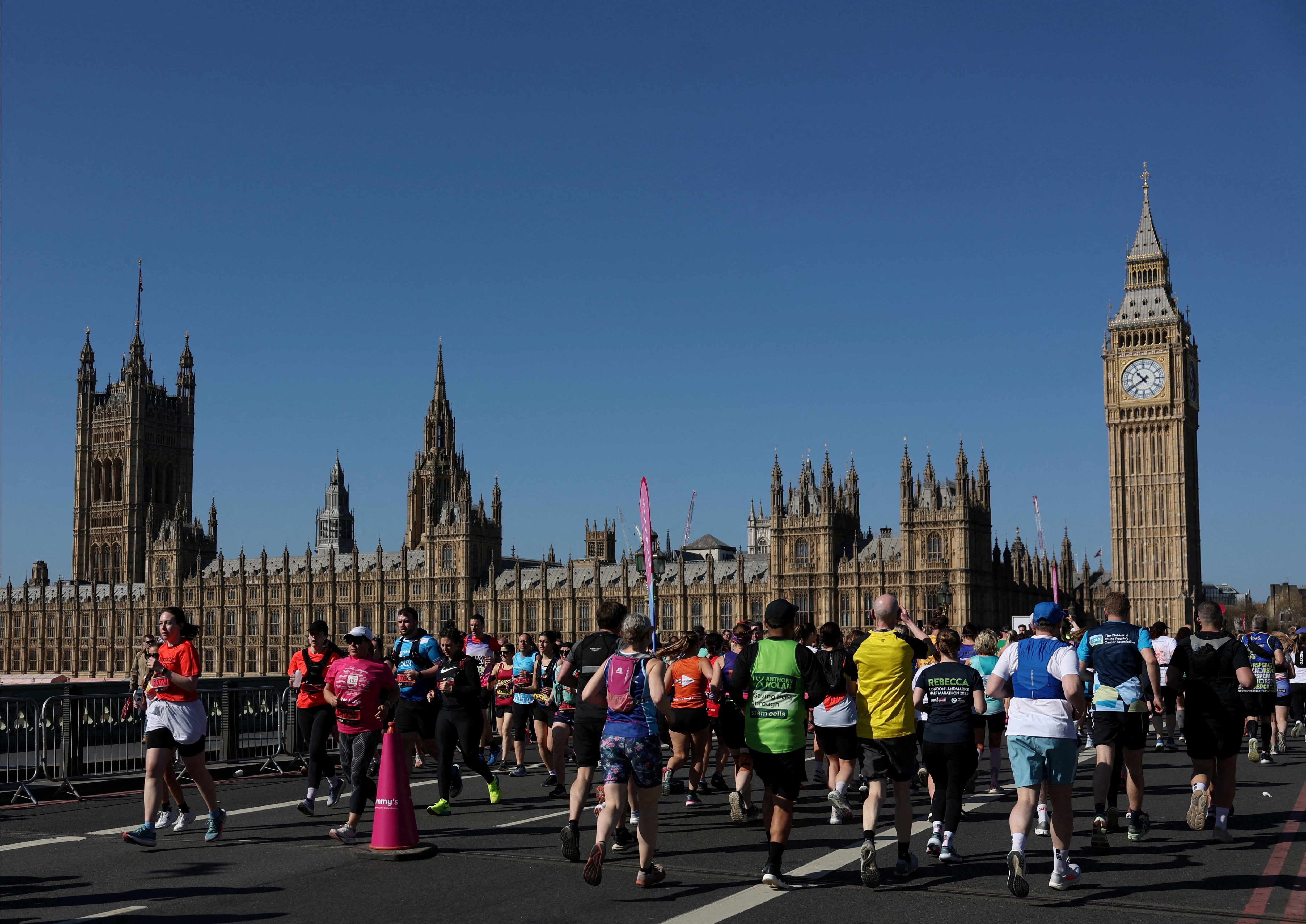 El London Landmarks Half 2027 se correrá el 4 de abril y recorrerá los iconos turísticos más emblemáticos de Londres (REUTERS/Isabel Infantes)