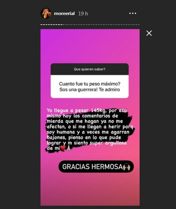 La respuesta de More Rial