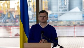 FOTO DE ARCHIVO. El ministro de Asuntos Exteriores de Ucrania, Dmytro Kuleba (REUTERS/Umit Bektas)