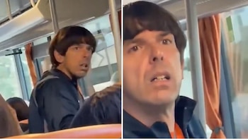 El hombre rechazó los reclamos de convivencia y afirmó que su interlocutora no tenía derecho a nada - crédito Captura de video