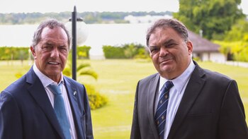 Reunión de Scioli con embajadores en Brasil